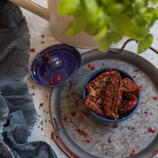 Italská sušená rajčata s mořskou solí