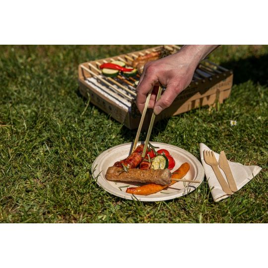 Pikniková sada Casus Grill pro 4 osoby - kompostovatelná