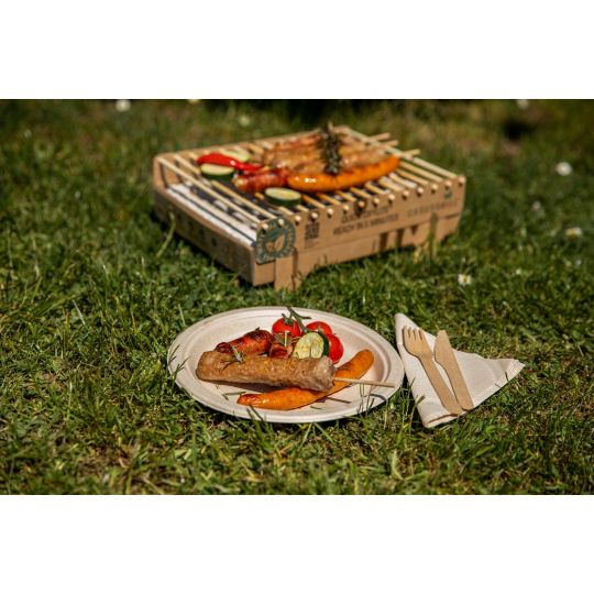 Pikniková sada Casus Grill pro 4 osoby - kompostovatelná